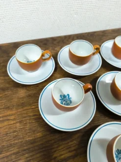 Ensemble de 6 tasses + sous tasse Villeroy et Boch Chekiang