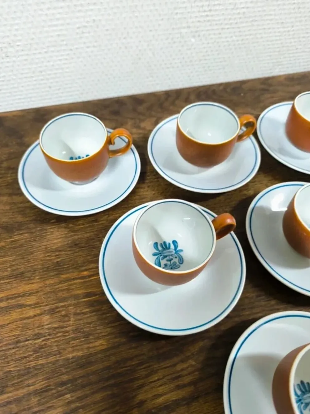 Ensemble de 6 tasses + sous tasse Villeroy et Boch Chekiang