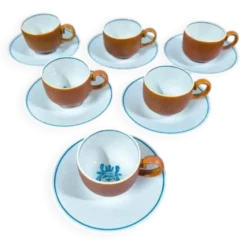 Ensemble de 6 tasses + sous tasse Villeroy et Boch Chekiang