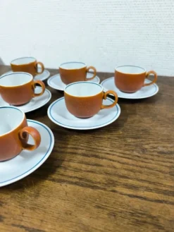 Ensemble de 6 tasses + sous tasse Villeroy et Boch Chekiang