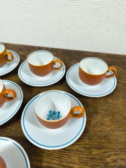 Ensemble de 6 tasses + sous tasse Villeroy et Boch Chekiang