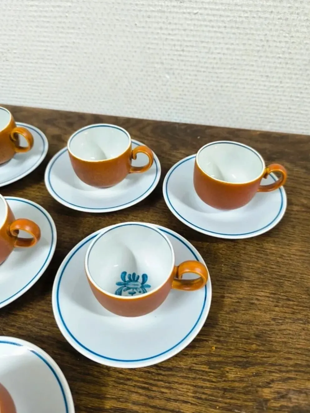Ensemble de 6 tasses + sous tasse Villeroy et Boch Chekiang