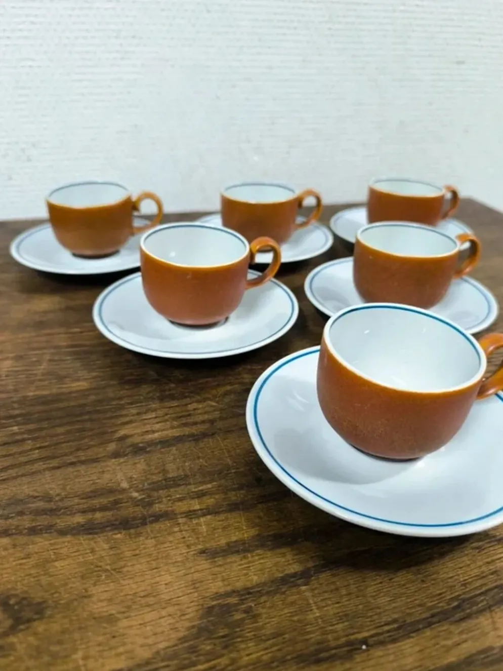 Ensemble de 6 tasses + sous tasse Villeroy et Boch Chekiang