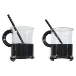 Ensemble de 2 tasses vintage années 80