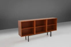 Ensemble de trois cabinets en teck du milieu du siècle, Belgique, années 1960.