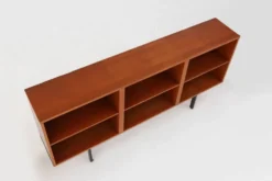 Ensemble de trois cabinets en teck du milieu du siècle, Belgique, années 1960.
