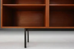 Ensemble de trois cabinets en teck du milieu du siècle, Belgique, années 1960.