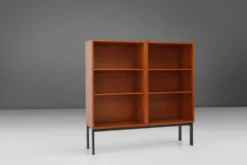 Ensemble de trois cabinets en teck du milieu du siècle, Belgique, années 1960.