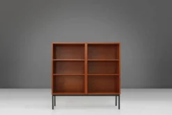 Ensemble de trois cabinets en teck du milieu du siècle, Belgique, années 1960.