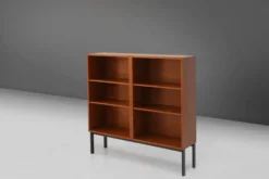 Ensemble de trois cabinets en teck du milieu du siècle, Belgique, années 1960.