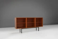 Ensemble de trois cabinets en teck du milieu du siècle, Belgique, années 1960.