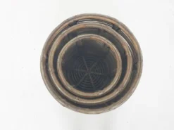 Ensemble de trois paniers ou tables d'appoint Manou attribués à Tito Agnoli, Italie 1970