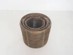 Ensemble de trois paniers ou tables d'appoint Manou attribués à Tito Agnoli, Italie 1970