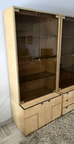 Ensemble de trois vitrines Jean-Claude Mahey pour Roche Bobois, années 1970