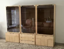 Ensemble de trois vitrines Jean-Claude Mahey pour Roche Bobois, années 1970