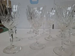 Ensemble de 20 verres en cristal taillé à la main (1985)