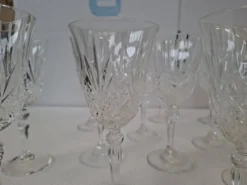 Ensemble de 20 verres en cristal taillé à la main (1985)