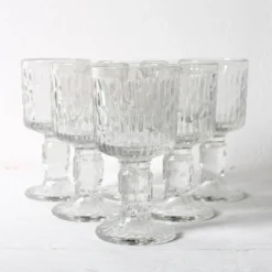 Ensemble de 6 verres à shot Ravenhead Siesta Bark de 6 cl / Royaume-Uni / années 1970