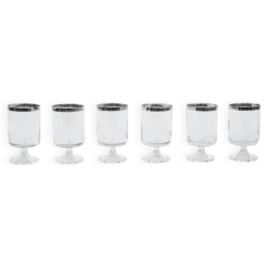 Ensemble de verres, style Hollywood Regency, années 1970, fabriqué en Italie.