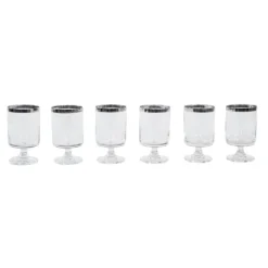 Ensemble de verres, style Hollywood Regency, années 1970, fabriqué en Italie.
