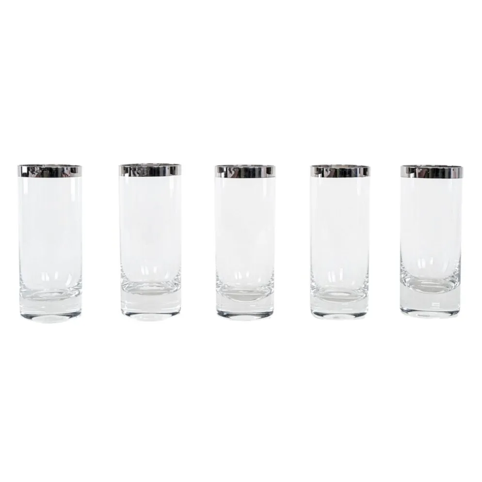 Ensemble de verres, style Hollywood Regency, années 1970, fabriqué en Italie.