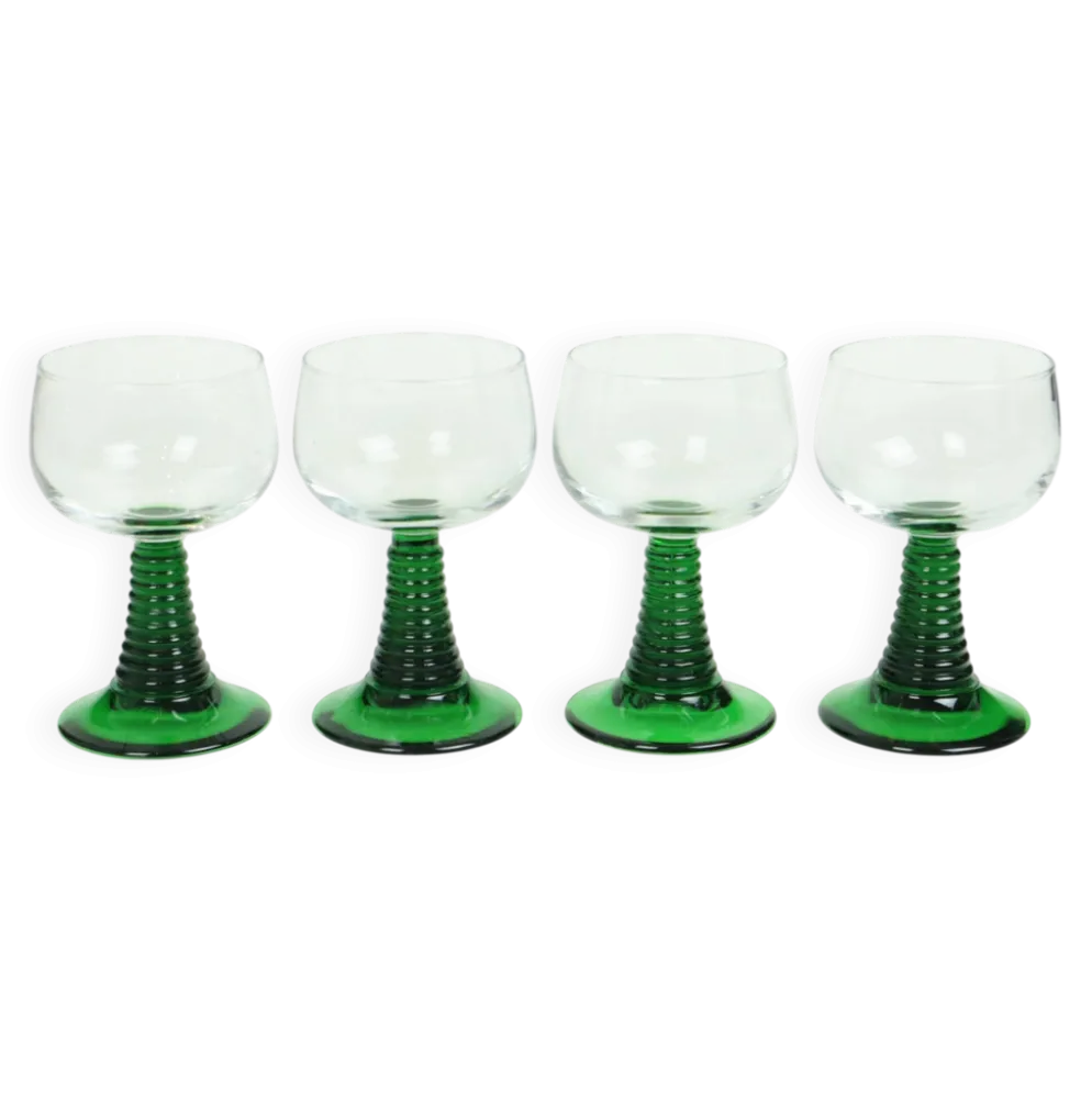 Ensemble de 4 verres à vin Roemer vintage Luminarc France