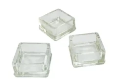 Ensemble de 3 vide-poches en verre par Le Corbusier et Perriand pour Lumax