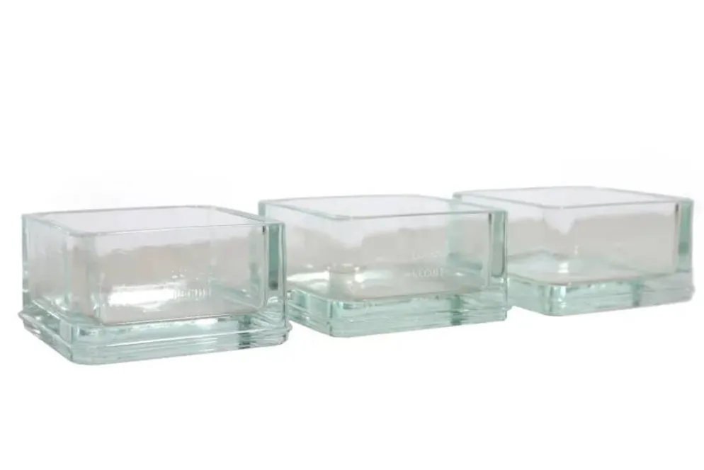 Ensemble de 3 vide-poches en verre par Le Corbusier et Perriand pour Lumax
