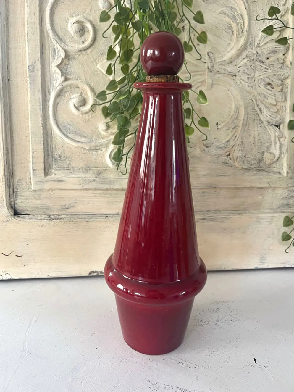 Ensemble de vinaigrette en céramique français des années 1950, style Pol Chambost.