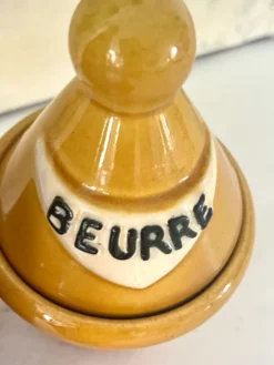 Ensemble de vinaigrette en céramique français des années 1950, style Pol Chambost.