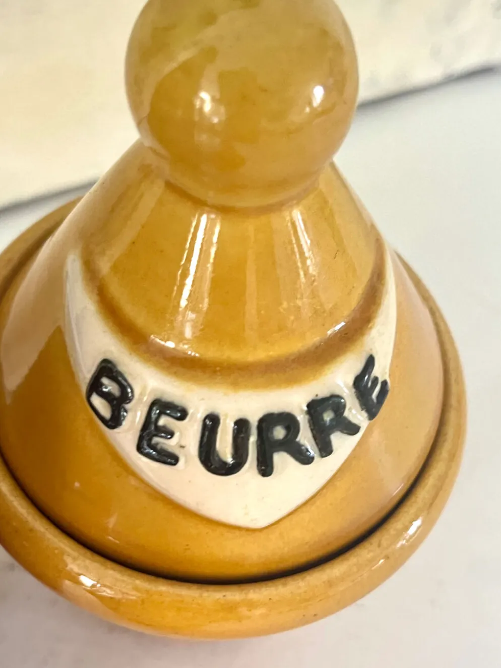 Ensemble de vinaigrette en céramique français des années 1950, style Pol Chambost.
