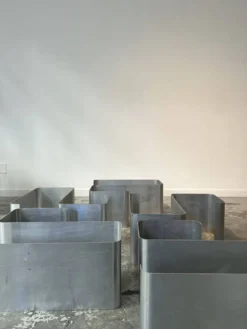 Ensemble d'étagères murales ZigZag par Joëlle Ferlande & François Monnet pour Kappa Uginox années 1970