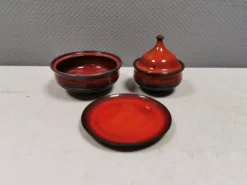 Ensemble en céramique LOT de la céramique danoise Ditlev des années 1980.
