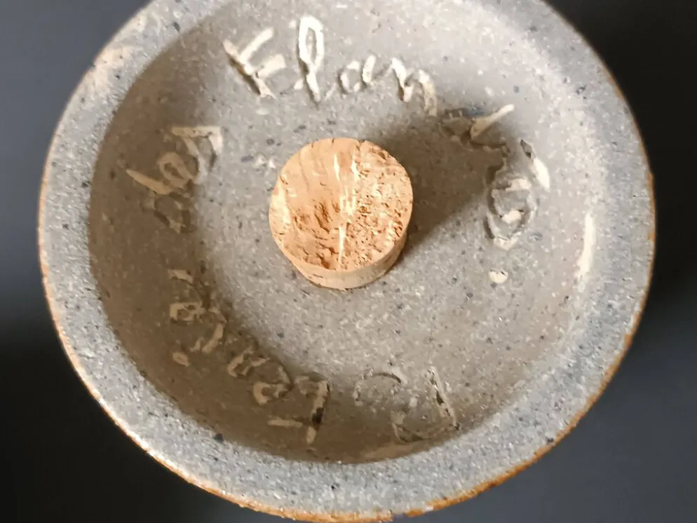 Ensemble en grès poivrier et salière Poterie des Flandres 1970