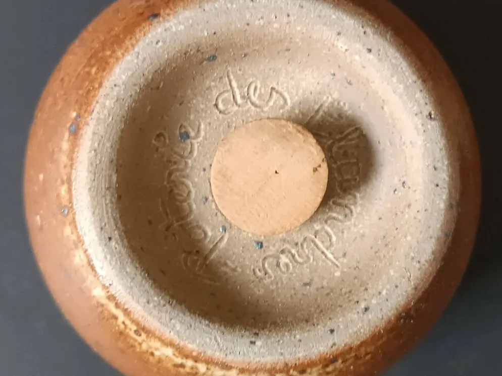 Ensemble en grès poivrier et salière Poterie des Flandres 1970