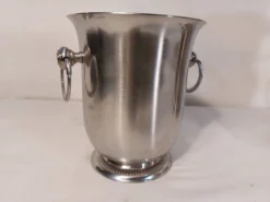 Ensemble Jean Couzon Orfèvre - Seau à champagne + Seau à glaçons
