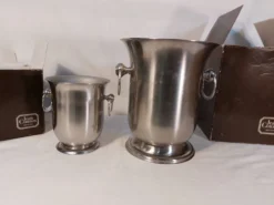 Ensemble Jean Couzon Orfèvre - Seau à champagne + Seau à glaçons