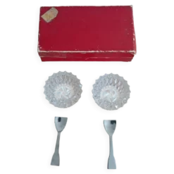 Ensemble mini salière et poivrière en cristal