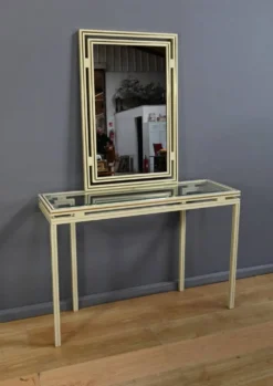 Ensemble Miroir & Console, signés Pierre Vandel – 1970
