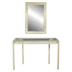 Ensemble Miroir & Console, signés Pierre Vandel – 1970