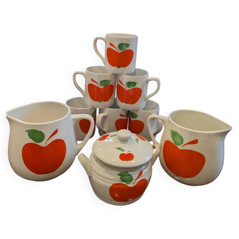 Ensemble mugs, pichets et sucrier Granit