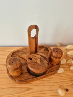 Ensemble épices bois d'olivier