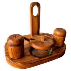 Ensemble épices bois d'olivier