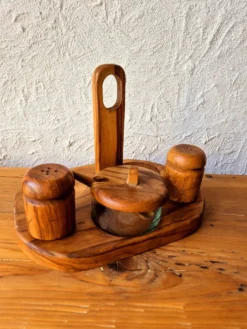 Ensemble épices bois d'olivier