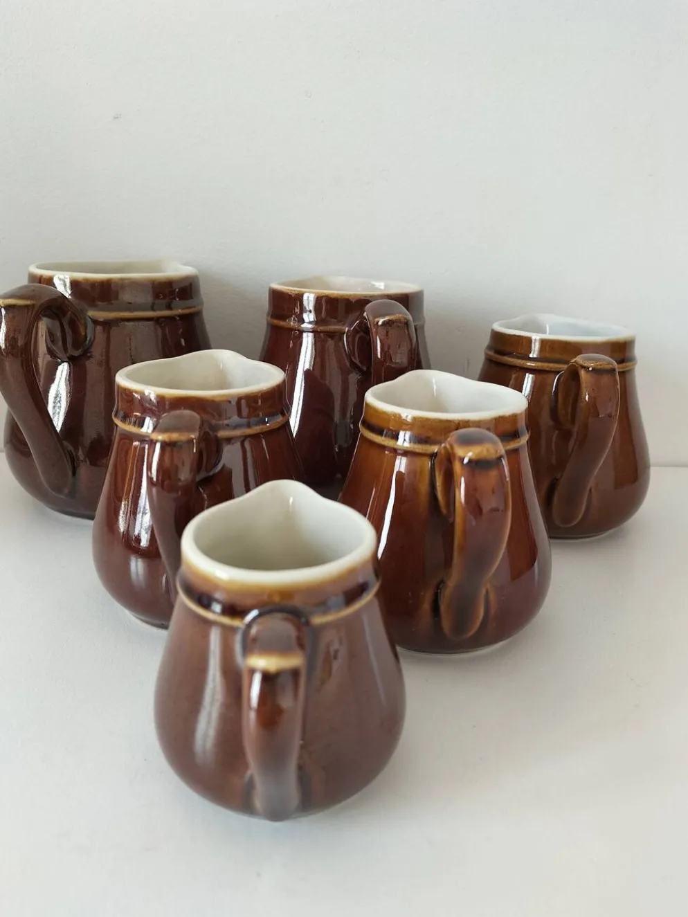 Ensemble pots à lait style bistrot