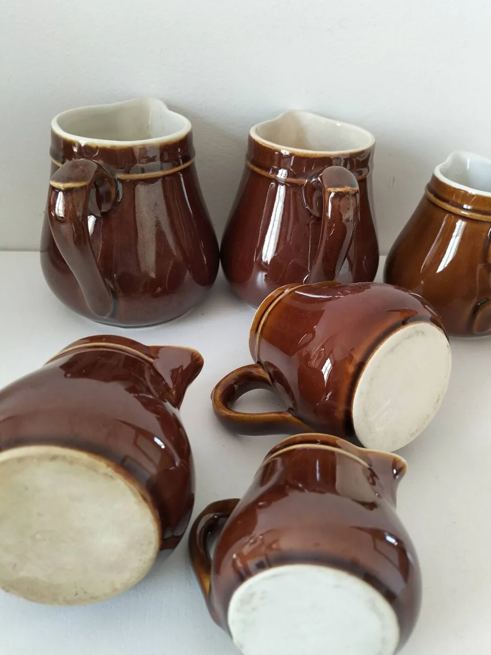 Ensemble pots à lait style bistrot