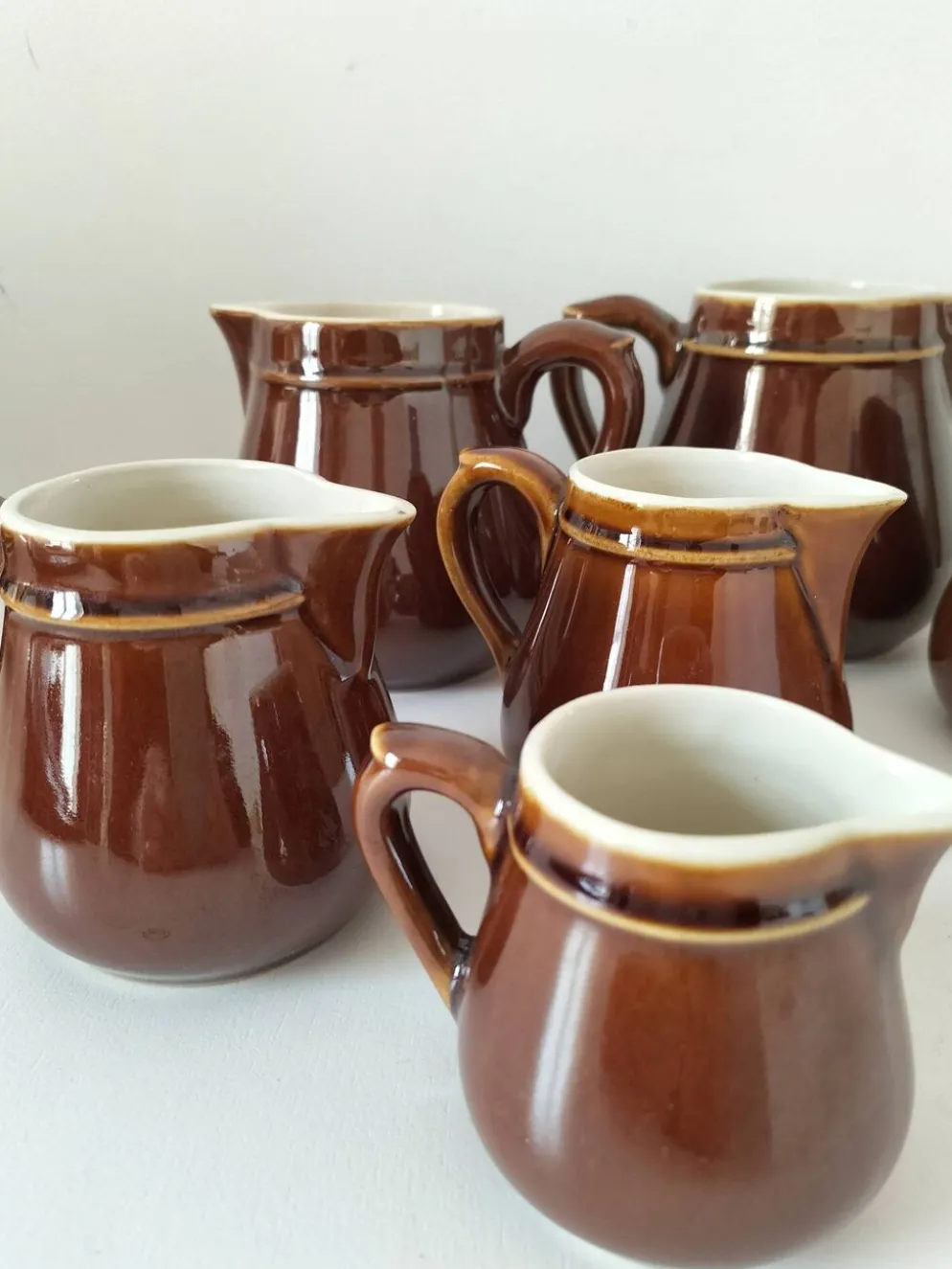 Ensemble pots à lait style bistrot