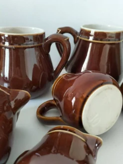 Ensemble pots à lait style bistrot