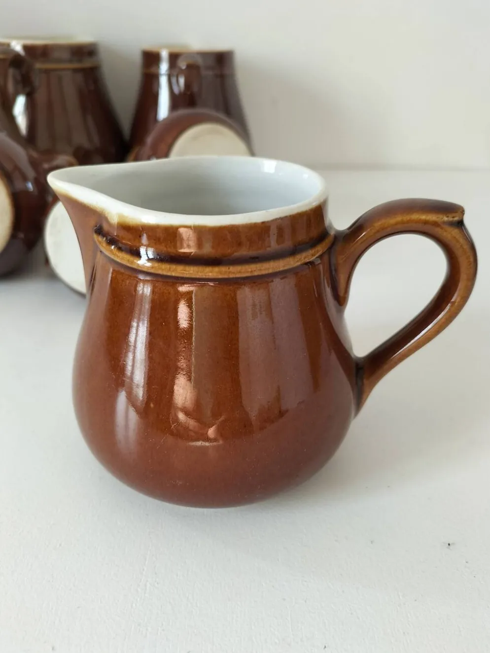 Ensemble pots à lait style bistrot