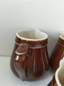 Ensemble pots à lait style bistrot